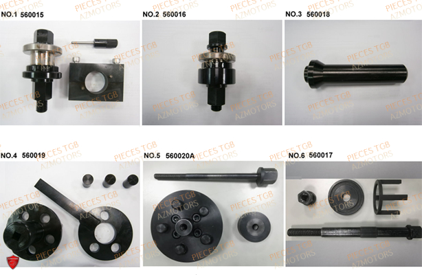 Outils 5 TGB Pieces TGB BLADE 1000 LT EPS LUXE  (No Serie RFCETTTBA.. Type: ETT)