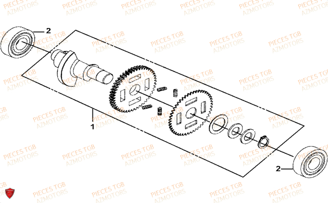 Balancier TGB Pieces TGB BLADE 325 (No serie RFCFCCFCA.... Type FFC)