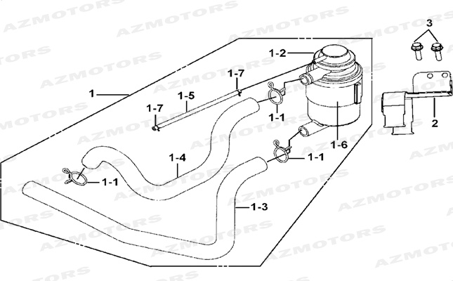 Boitier Air Secondaire TGB Pieces TGB BLADE 325 (No serie RFCFCCFCA.... Type FFC)