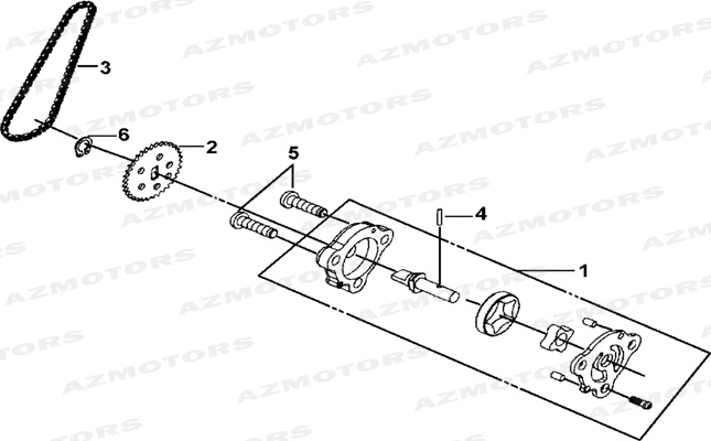 ENSEMBLE POMPE A HUILE AZMOTORS TGB BLADE 325