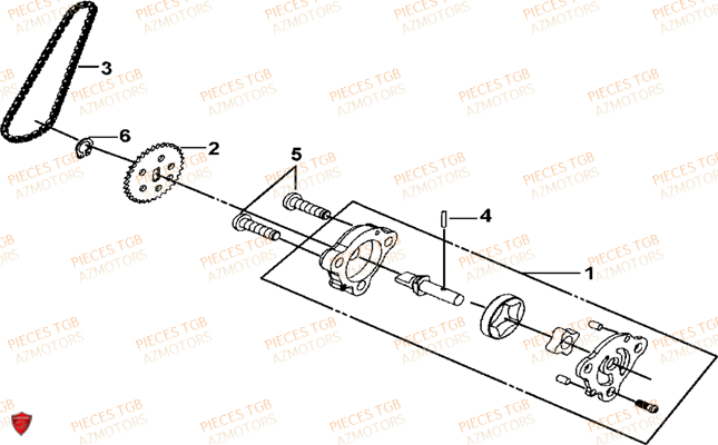 Pompe A Huile TGB Pieces TGB BLADE 325 (No serie RFCFCCFCA.... Type FFC)