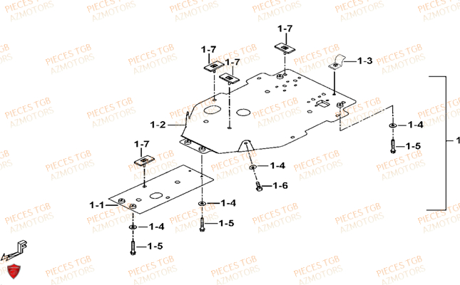 PROTECTIONS ALUMINIUM (OPTION) TGB TGB BLADE 325