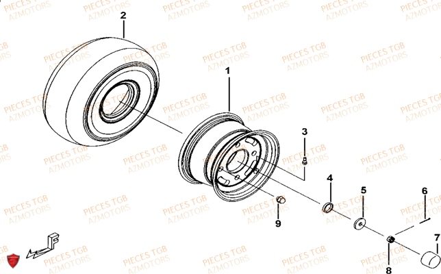 ROUES AVANT TGB TGB BLADE 325