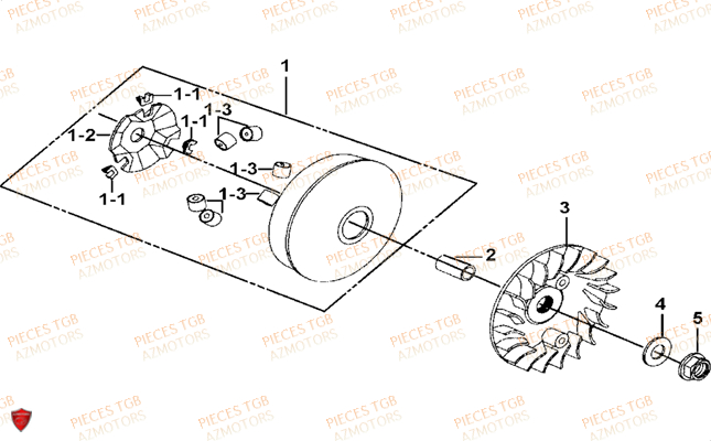 Variateur TGB Pieces TGB BLADE 325 (No serie RFCFCCFCA.... Type FFC)