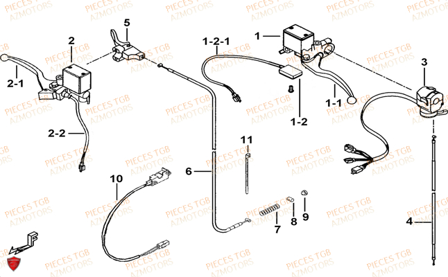 Maitre Cylindre TGB Pieces TGB BLADE 425 IRS (Concerne les No serie RFCFBEFBD..type FBE-D)