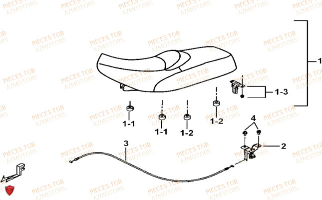 SELLE TGB TGB BLADE 425 IRS