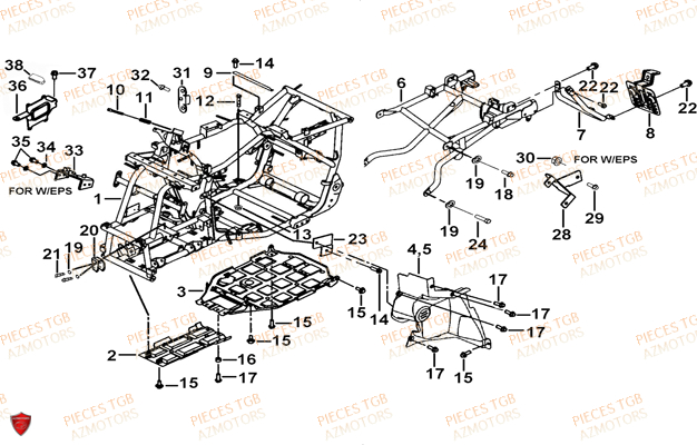 CHASSIS TGB TGB BLADE 470 SL