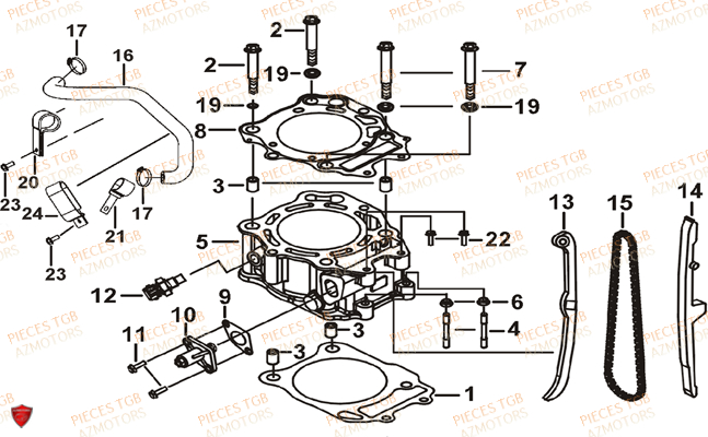 CYLINDRE TGB TGB BLADE 470 SL