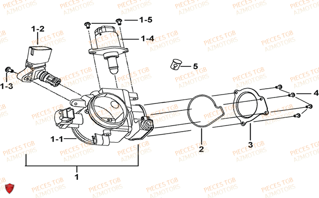 Debitmetre TGB Pieces TGB BLADE 470 SL (No Serie RFCFTGTBD...Type:FTG-HRE)