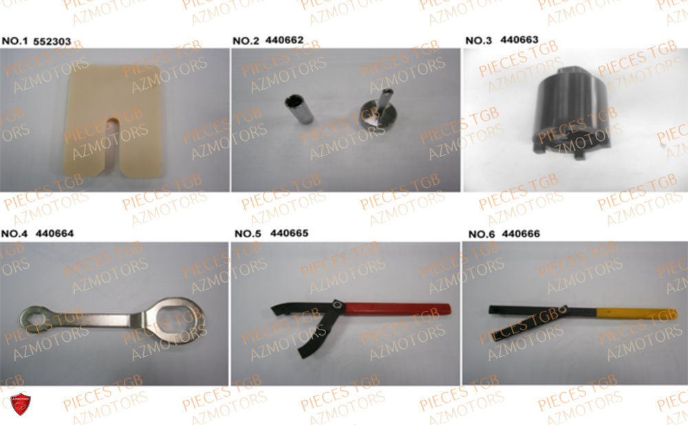 Outils 3 TGB Pieces TGB BLADE 470 SL (No Serie RFCFTGTBD...Type:FTG-HRE)