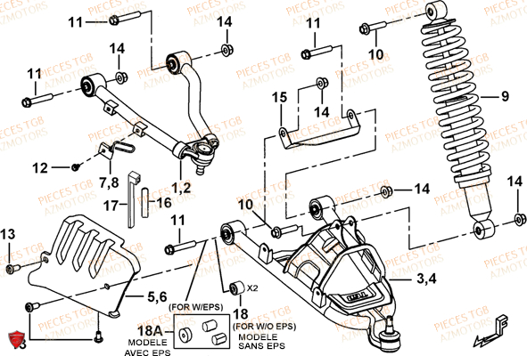 Suspension Avant TGB 