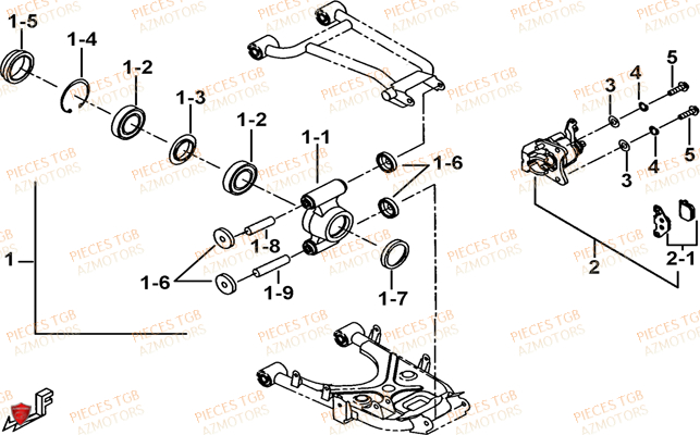 Axe Arriere TGB Pieces TGB BLADE 550 LT FI 4x4 NEW (No Serie RFCFLGFLE...Type FBG-HDLE)
