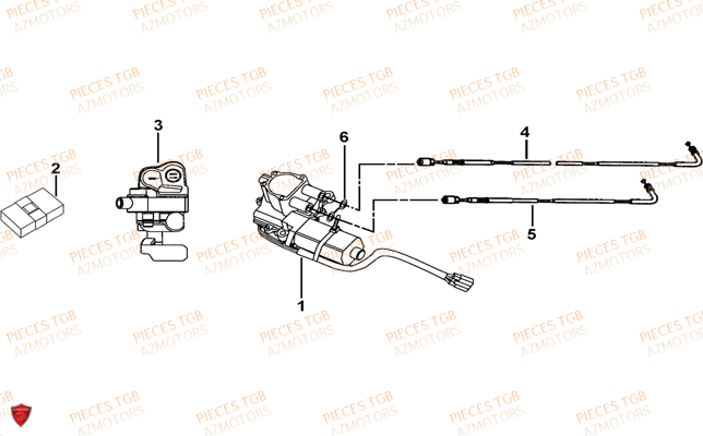 Moteur Differentiel TGB Pieces TGB BLADE 550 LT FI 4x4 NEW (No Serie RFCFLGFLE...Type FBG-HDLE)