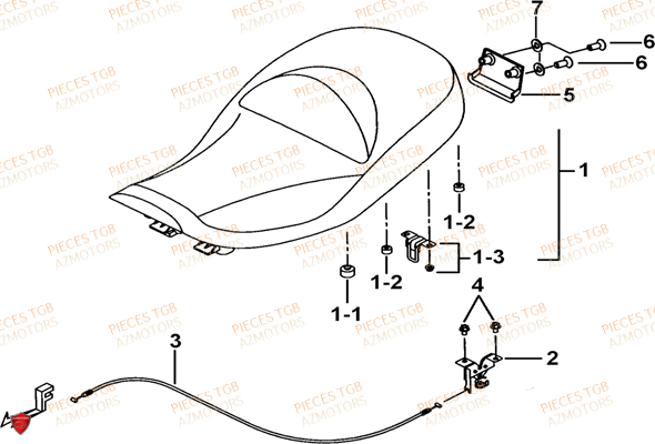Selle TGB Pieces TGB BLADE 550 LT FI 4x4 NEW (No Serie RFCFLGFLE...Type FBG-HDLE)