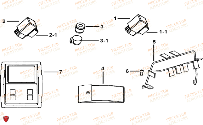 Supports TGB Pieces TGB BLADE 550 LT FI 4x4 NEW (No Serie RFCFLGFLE...Type FBG-HDLE)