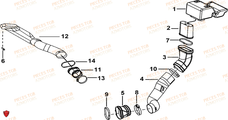 Admission TGB Pieces TGB BLADE 550 LT EPS (No Serie RFCFLGFLE...Type FTG-HDLE)

