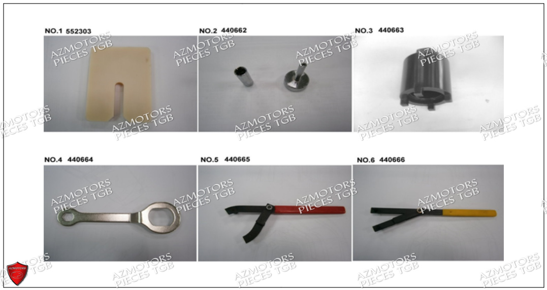 Outils 3 TGB Pieces TGB BLADE 550 SE EPS (No Serie RFCFBGFTP... ET RFCFTGTBA... Type: FTG-HDE)


