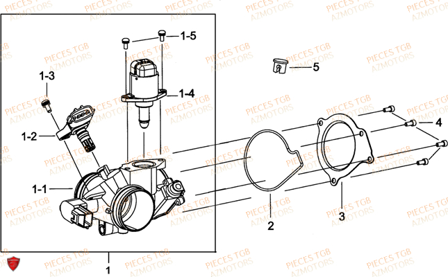 Debitmetre AZMOTORS Pieces TGB BLADE 600 LT EPS (No Serie RFCLTHTBA.. ET RFCLTHTBC.. Type: FTH-HDLE ET FTH-JDLE)