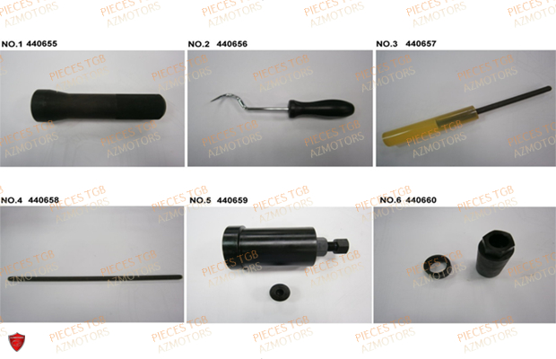 Outils 2 AZMOTORS Pieces TGB BLADE 600 LT EPS (No Serie RFCLTHTBA.. ET RFCLTHTBC.. Type: FTH-HDLE ET FTH-JDLE)