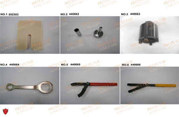 Outils 3 AZMOTORS Pieces TGB BLADE 600 LT EPS (No Serie RFCLTHTBA.. ET RFCLTHTBC.. Type: FTH-HDLE ET FTH-JDLE)