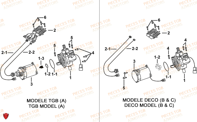 Direction Assistee (selon Modele) AZMOTORS Pieces TGB BLADE 600 SE EPS (No Serie RFCFTHTBA.. ET RFCFTHTBC.. Type: FTH-HDE ET FTH-JDE)
