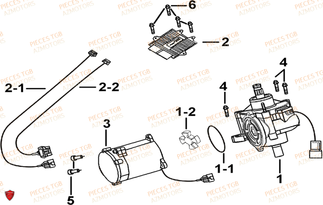 Direction Assistee (selon Modele) TGB Pieces TGB BLADE 600 SE X EPS (No Serie RFCFTHTBC.. Type: FTH-JDE)