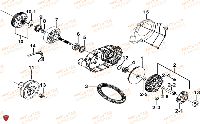 VARIATEUR AZMOTORS TGB BLADE 600 SE X