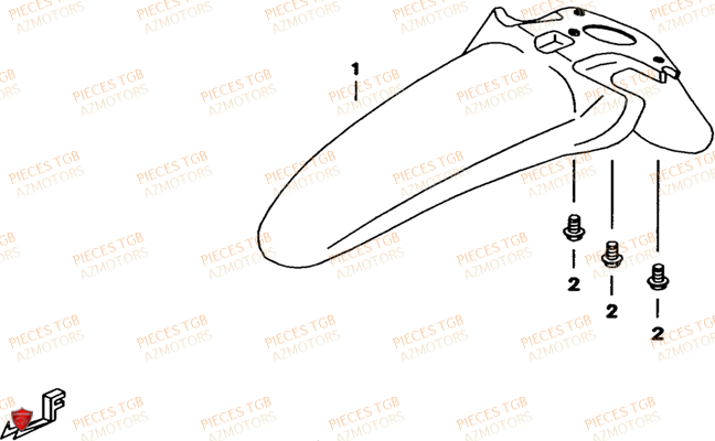 Carrosserie Avant TGB Pieces TGB EXPRESS_125 (No Serie RFCBK8KCE...Type: BK8-E)
