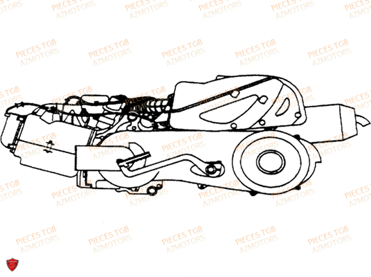 Moteur TGB Pieces TGB EXPRESS_125 (No Serie RFCBK8KCE...Type: BK8-E)
