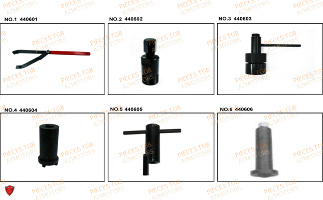 Outils 1 TGB Pieces TGB EXPRESS_125 (No Serie RFCBK8KCE...Type: BK8-E)
