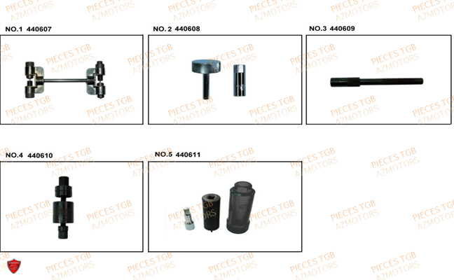 Outils 2 TGB Pieces TGB EXPRESS_125 (No Serie RFCBK8KCE...Type: BK8-E)

