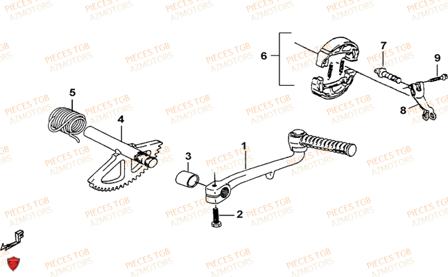 Kick TGB Pieces TGB EXPRESS_50 (No Serie RFCBK1BKB...Type: BK1-B)
