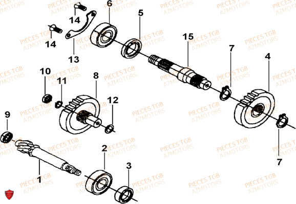 Transmission TGB Pieces TGB EXPRESS_50 (No Serie RFCBK1BKB...Type: BK1-B)