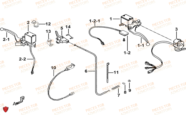 MAITRE CYLINDRE AZMOTORS TGB FARM 550 2015