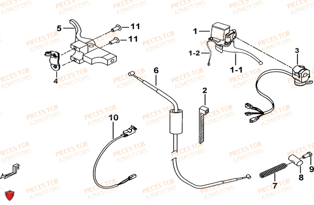 Maitre Cylindre TGB Pieces TGB FARM 600 EPS (No Serie RFCWTHTBA.. Type: FWH-HFET)