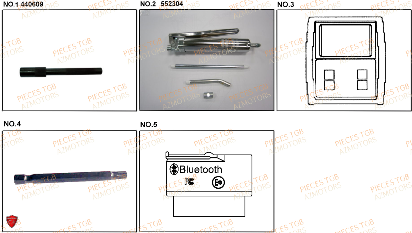 Supports TGB Pieces TGB FARM 600 EPS (No Serie RFCWTHTBA.. Type: FWH-HFET)