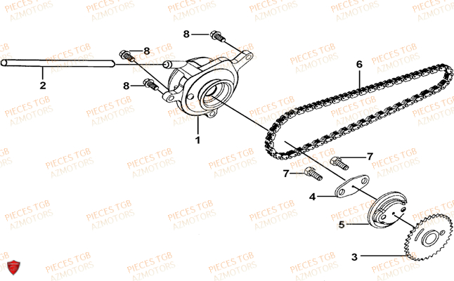 Separateur Huile TGB Pieces TGB TARGET 325 (No serie RFCFCCVSA.... Type VSC)
