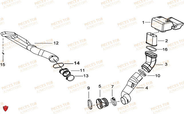 Admission TGB Pieces TGB TARGET 400/425 4x4 (No Serie RFCFBEVEA.. Type: VSE)