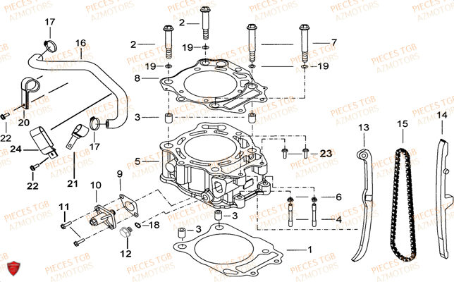 CYLINDRE TGB TGB TARGET 400 425 4X4