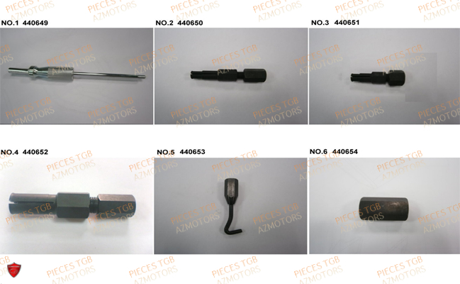 Outils 1 TGB Pieces TGB TARGET 400/425 4x4 (No Serie RFCFBEVEA.. Type: VSE)