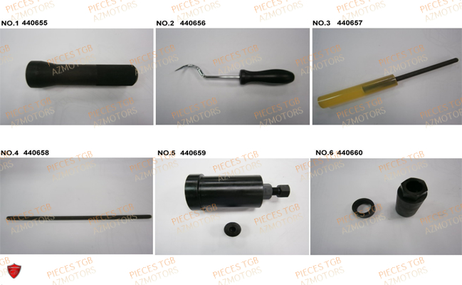 Outils 2 TGB Pieces TGB TARGET 400/425 4x4 (No Serie RFCFBEVEA.. Type: VSE)