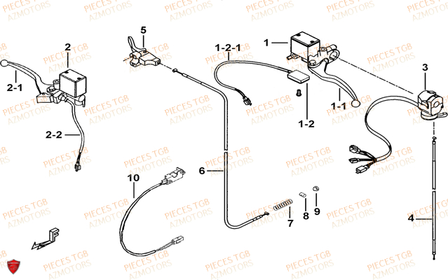 Maitre Cylindre TGB Pieces TGB TARGET 460 IRS (No Serie RFCFBFVFD...Type: VSF-D)