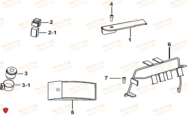Supports TGB Pieces TGB TARGET 460 IRS (No Serie RFCFBFVFD...Type: VSF-D)