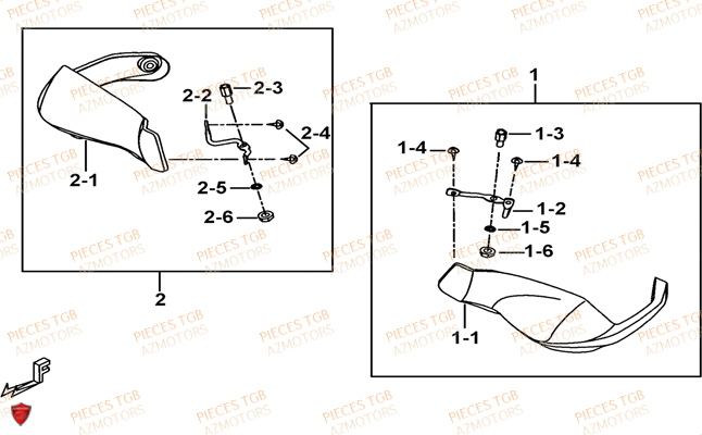 Protege Main Option TGB Pieces TGB TARGET 550 IRS 4x4 (No Serie RFCFBEVDE... Type: VSG-DE)