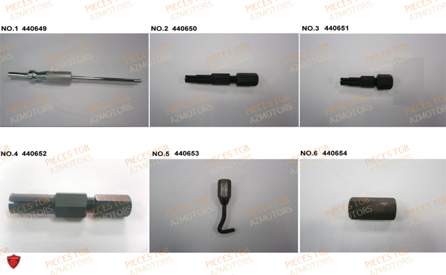 Outils 1 AZMOTORS Pieces TGB TARGET 600 (No Serie RFCFBHVHB.. Type: VSH-DE)