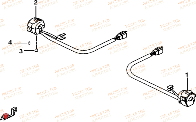 Commodo TGB Pieces TGB_X_MOTION_125 (No Serie RFCCU8CUB...Type: CU8-B)