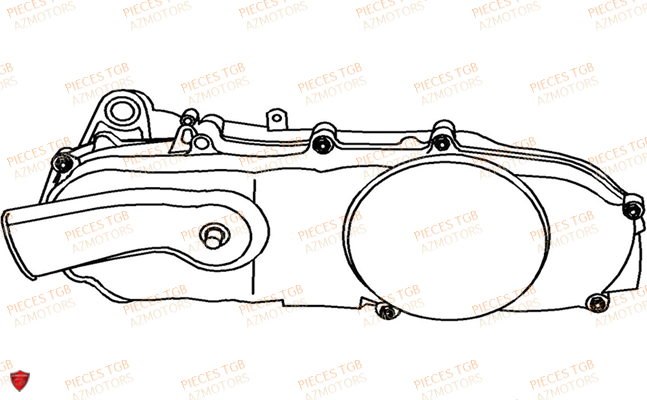 Moteur TGB Pieces TGB_X_MOTION_125 (No Serie RFCCU8CUB...Type: CU8-B)