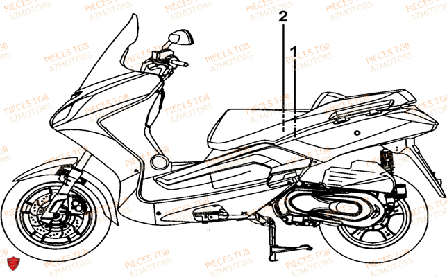 Etiquettes De Securite TGB Pieces TGB_X_MOTION_250 (No Serie RFCCUBCUB...Type: CUB-B)

