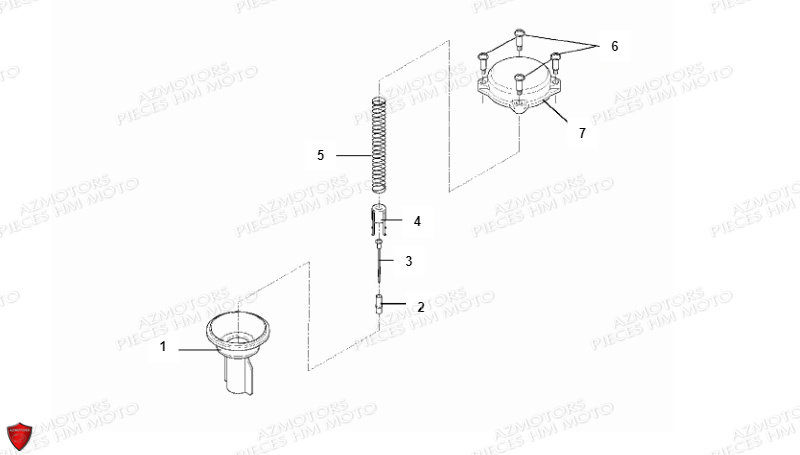 Carburateur Menbrane VENT PIECES HM LOCUSTA 125-200 (2011-2013)