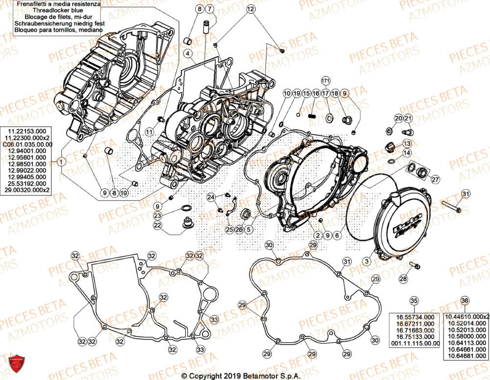 Carter BETA Pieces BETA TRIAL EVO 300 4T - (2026)